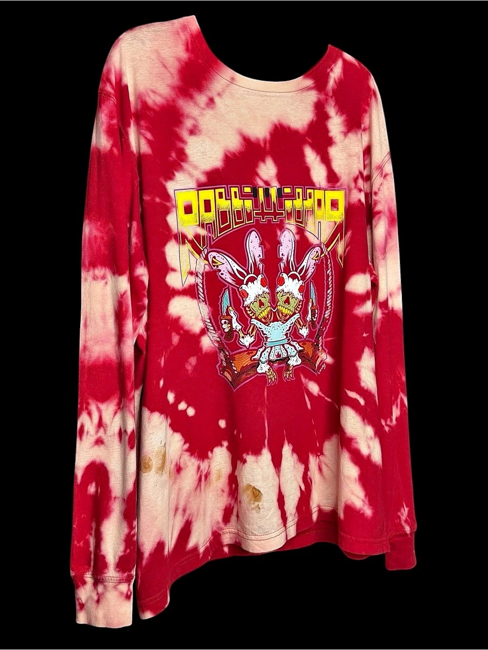 BLOOD MOON BUNNY Long Sleeved Tye Dye